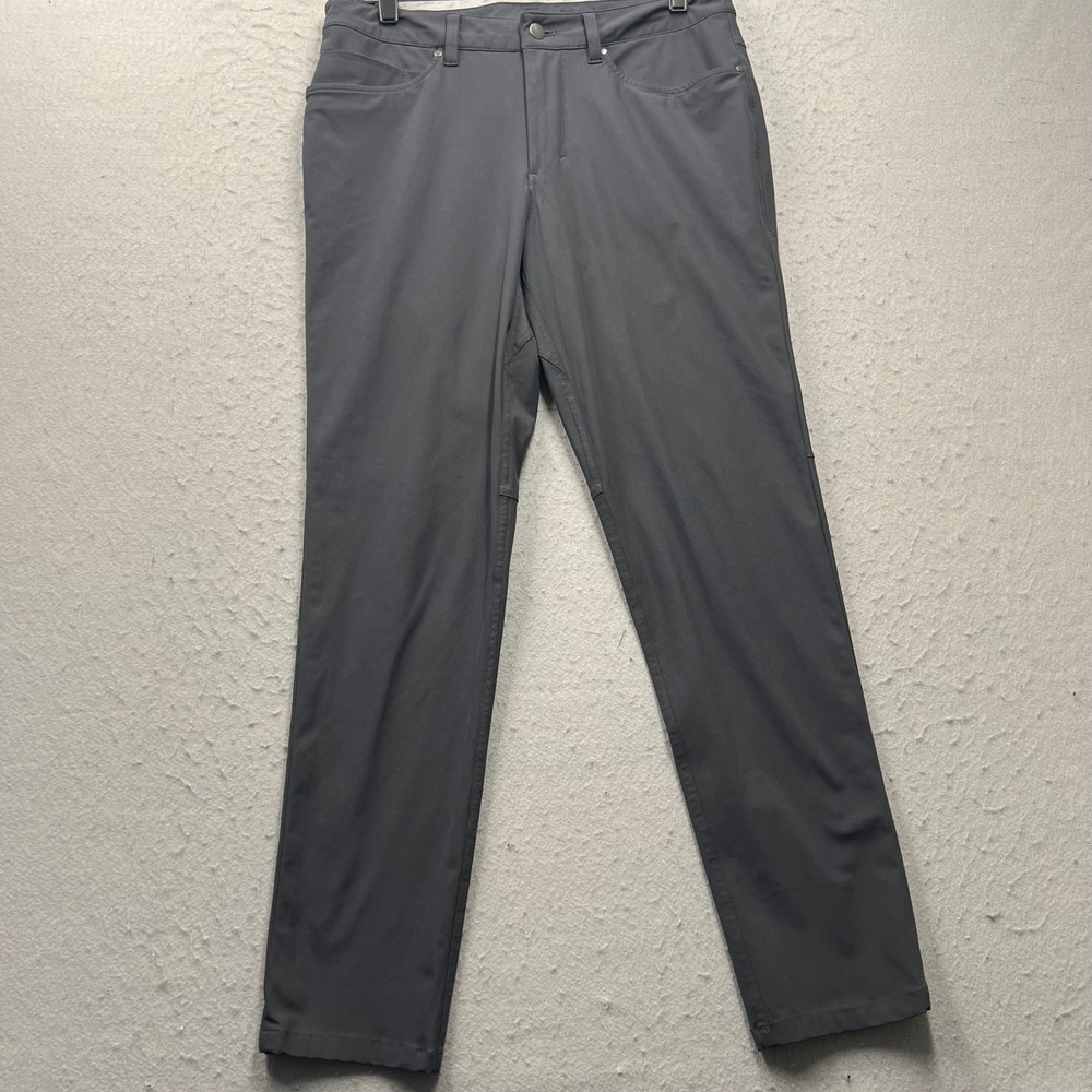 Lululemon Men ABC Pant Slim 31 Gray Polyester Technical‎ Trousers 1830